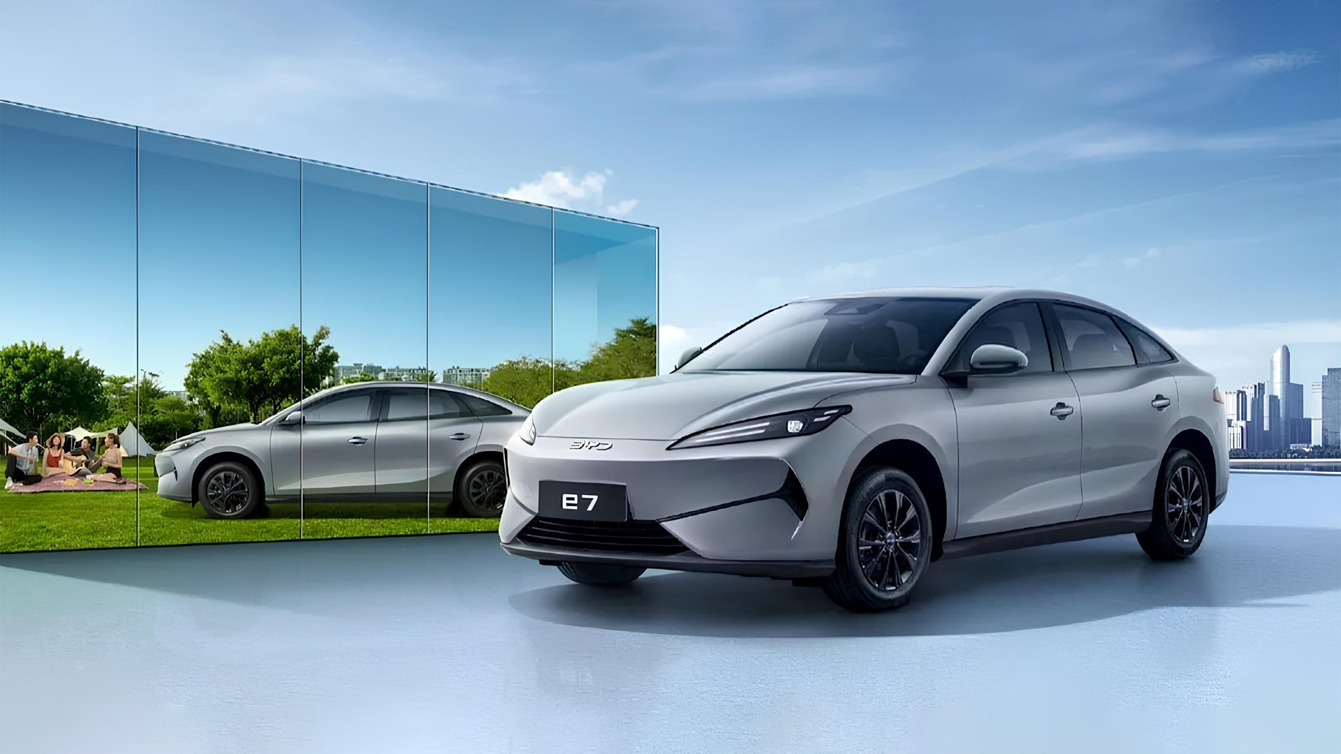 Электромобили BYD E7 из Китая